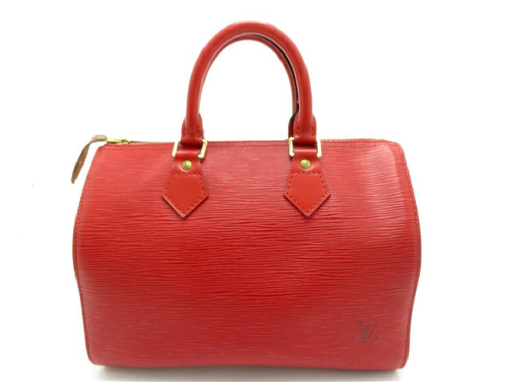 LOUIS VUITTON Speedy Epi Castilian Red Handbag